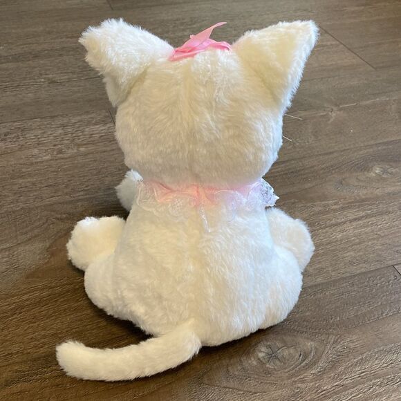 Dolls Kill Sugar Thrillz Grumpy White Cat Plushie Stuffed Animal Kitten Troilus - Picture 2 of 5